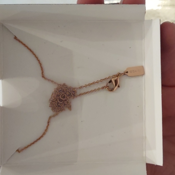 Coach Pave Signature C Necklace - Picture 2 of 4